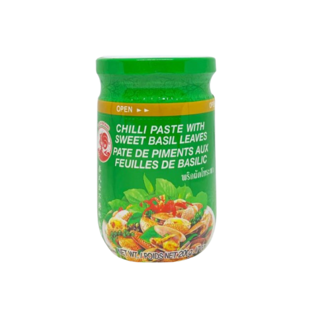 Pasta de Aji Con Albahaca Dulce Cock Brand Tulsi 200G