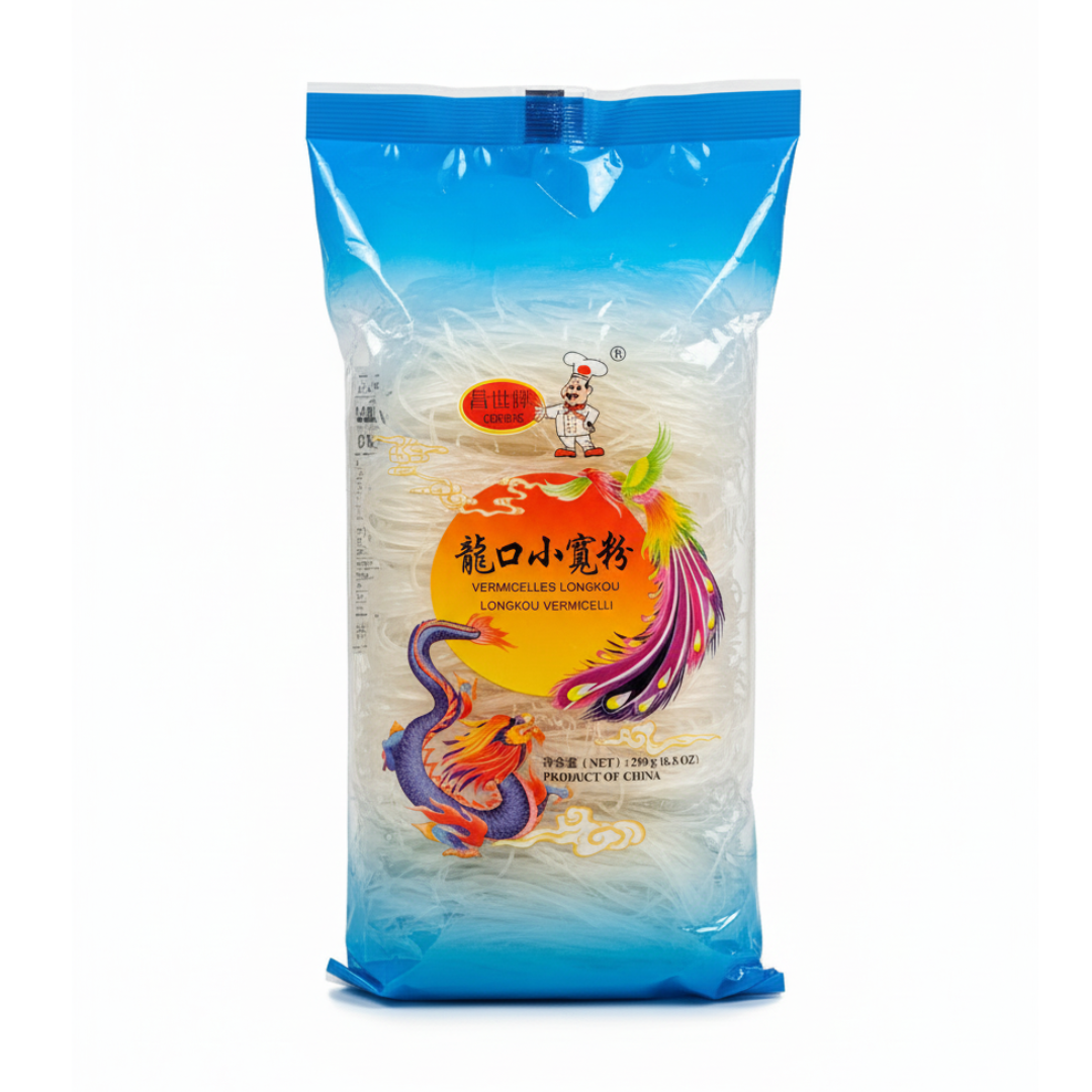 Fideos de poroto anchos