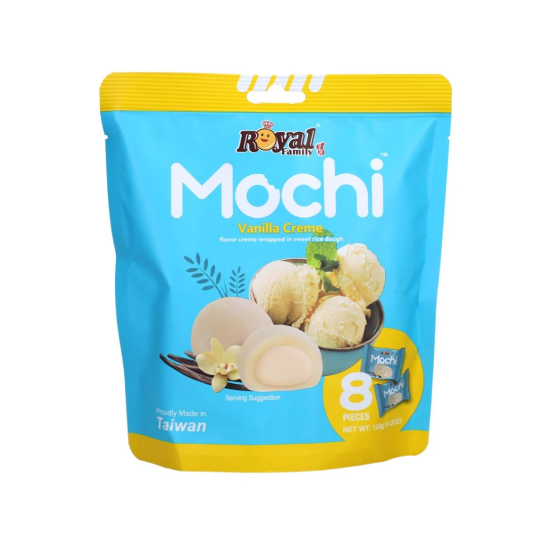 Mochi Relleno de Crema de Vainilla 120g (Sin Gluten)